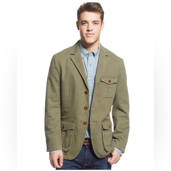 Tommy Hilfiger Olive and Gray Outerwear - Picture 9 of 13